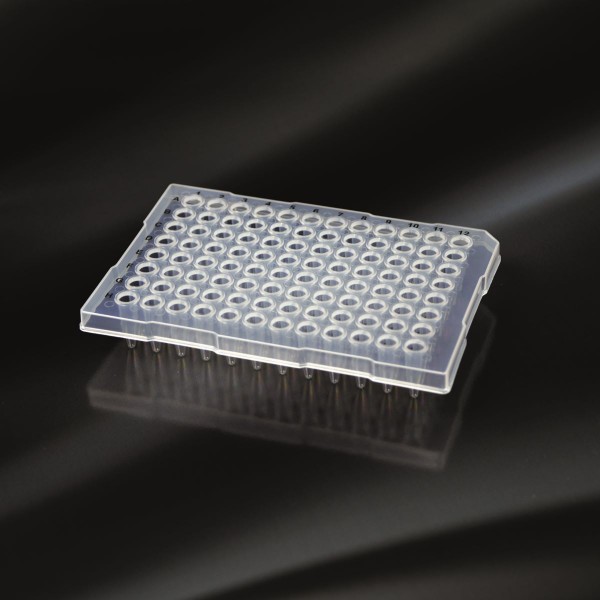 350 µl PCR-Platte mit halbem Rand, 96 Well, Standardhöhe