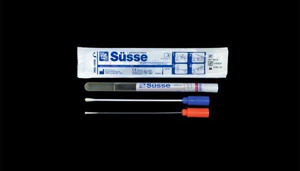 Abstrichsystem mit Gel-Medium, AMIES, Viskose, Aluminiumstab